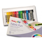 PENTEL FABRIC FUN - pastele do tkanin 15 kol.