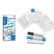 PILOT PINTOR F SET LB/B/W + szablony PUSZKA 