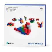 PIXIO MINI KLOCKI MAGNETTYCZNE 90 BRIGHT ANIMALS