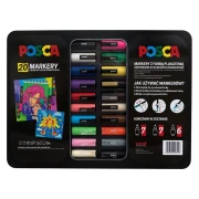 POSCA SET W METALOWYM ETUI 20 SZT