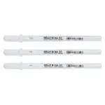 SAKURA GELLY ROLL BRIGHT WHITE ZESTAW 3 x 08 - 0,4MM