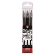 SAKURA PIGMA PEN BLACK SET 3 SZT