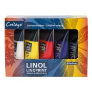 SCHMINCKE COLLEGE LINOL SET 5X75ML  - wodne farby do linorytu