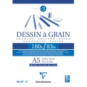 SZKICOWNIK DESSIN A GRAIN 180G 30 ARK. A5 CLAIREFONTAINE