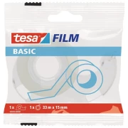 TESA Taśma biurowa Basic 15mm x 33 m z dyspenserem