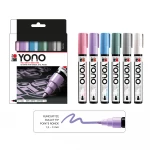 YONO MARKER ZESTAW 6 KOLORÓW PASTEL 1,5-3MM AKRYLOWE